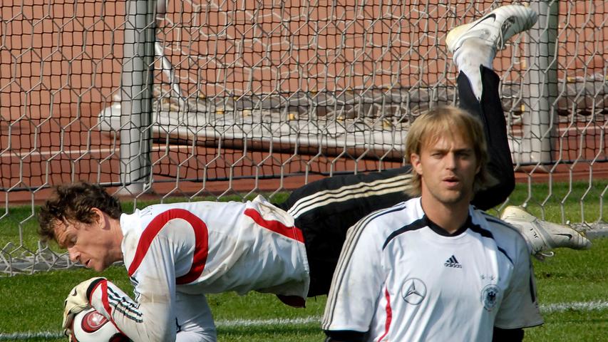 2007: Jens Lehmann und Timo Hildebrand auf dem Adi-Dassler-Sportfeld.