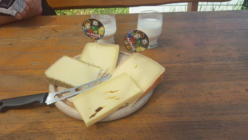Frisch aus der Sennerei schmeckt der Allgäuer Käse besonders gut.