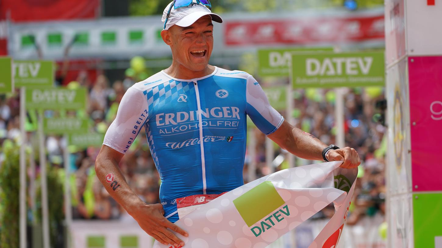 Er kommt zurück nach Roth: Andreas Dreitz, hier bei seinem Sieg im Jahr 2019, startet am 5. September.