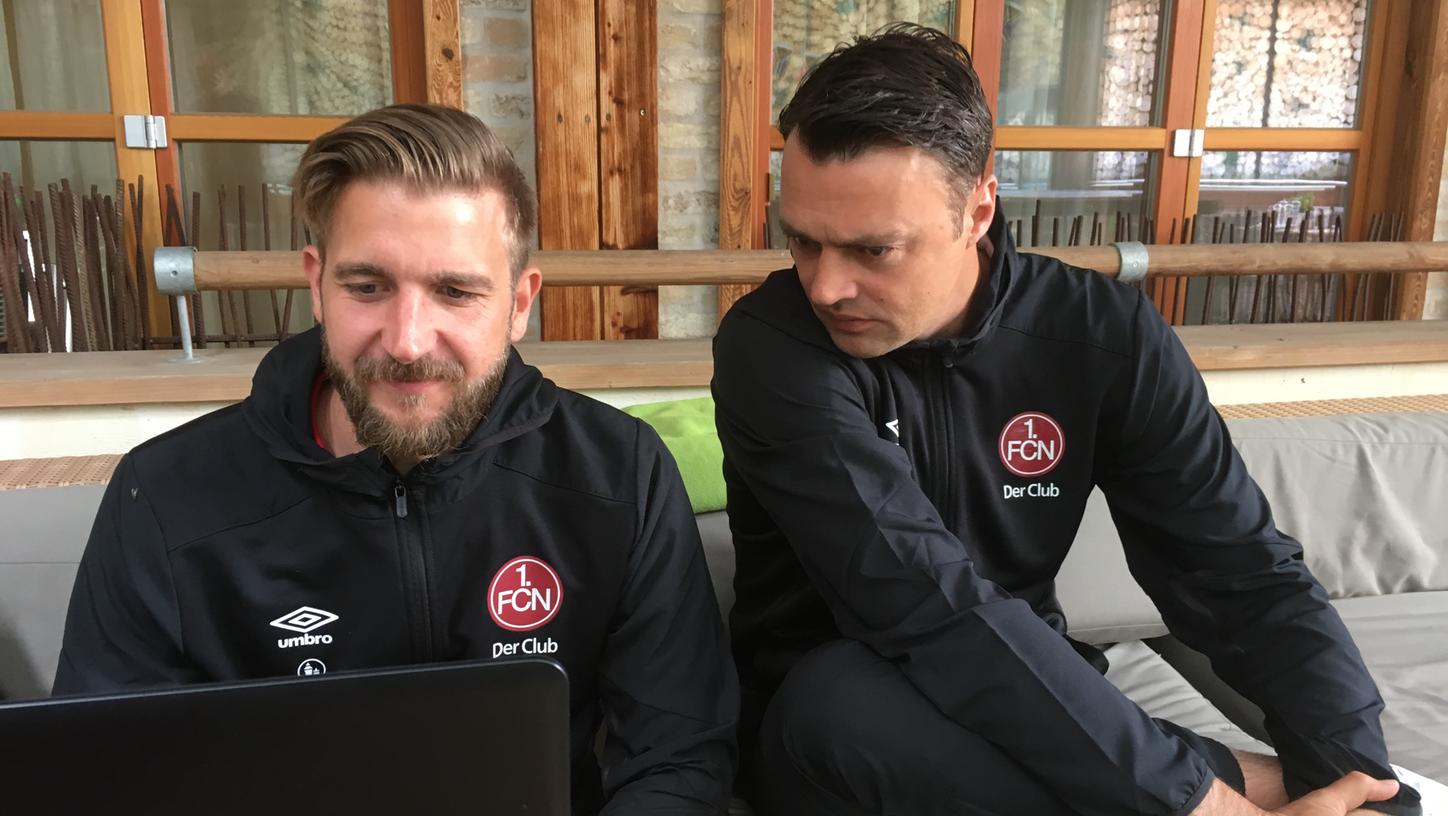 Am Kader wird weiterhin gefeilt: FCN-Kaderplaner Florian Meier (links) und Sportvorstand Robert Palikuca sind weiterhin auf der Suche nach Verstärkungen.