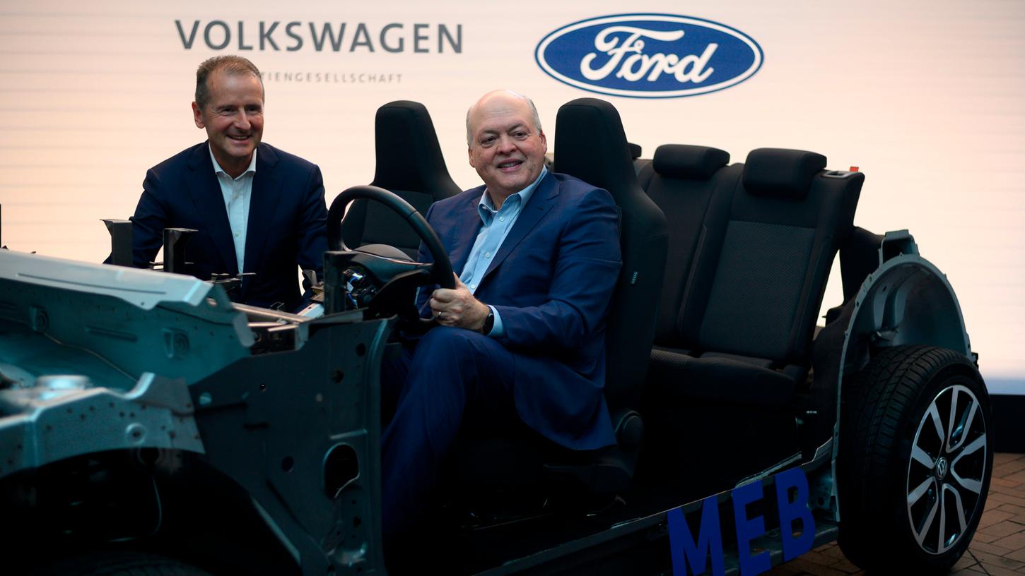 Herbert Diess und Jim Hackett leiten zwei der weltweit größten Automobilhersteller.