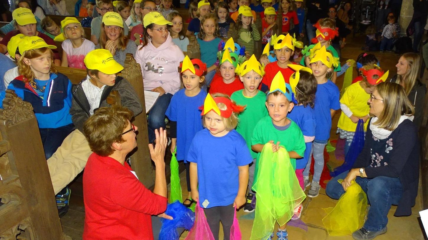 Bayerische Kinderchöre trafen sich in Gunzenhausen