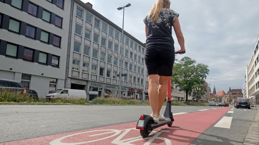 Praxistest: Mit dem E-Scooter durch Nürnberg