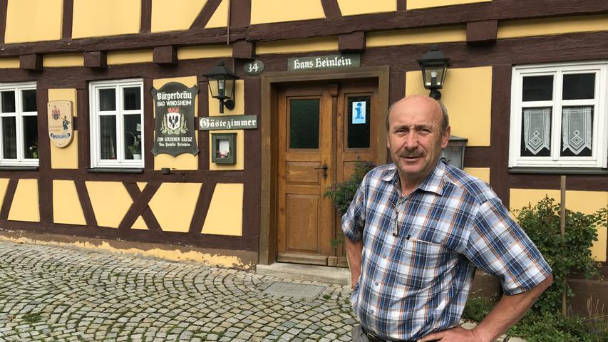 Wirt Hermann Heinlein in Ickelheim erzählte von der mangelnden Wertschätzung unserer Zeit traditionsreichen Dorfwirtschaften gegenüber. "Wir haben immer geöffnet" - egal, ob jemand kommt oder nicht.