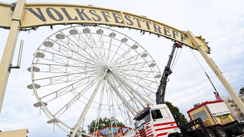 Nürnberger Herbstvolksfest: Hier wurde 2019 das Riesenrad aufgebaut