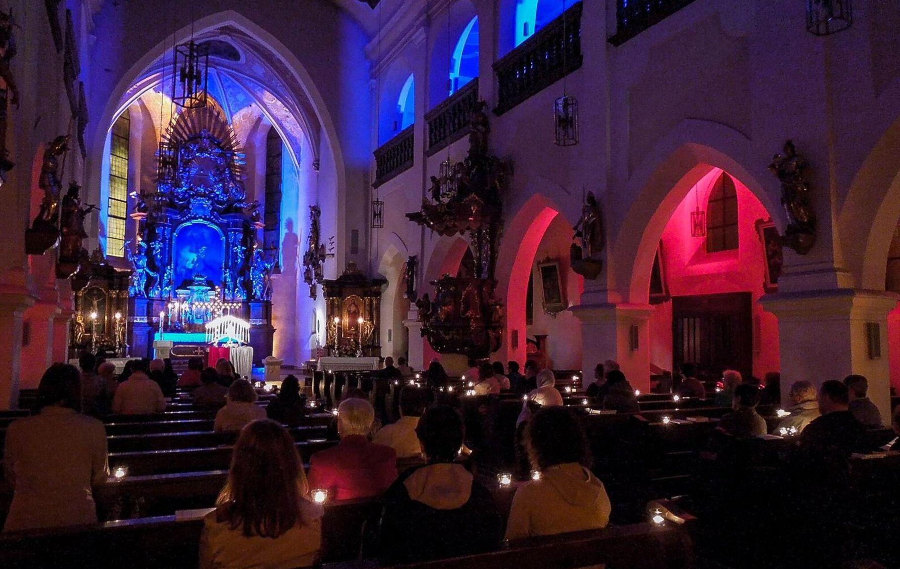 Kirche in Höchstadt auf neuen Wegen Nordbayern