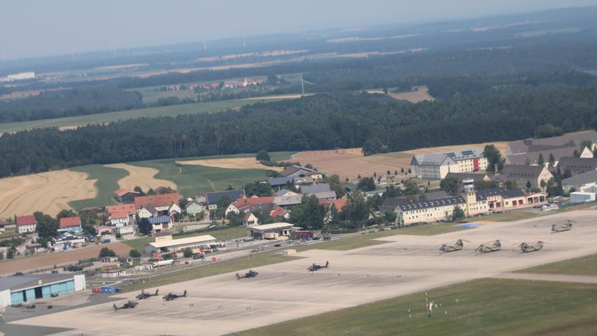 Flugfeld der Kaserne in Katterbach
