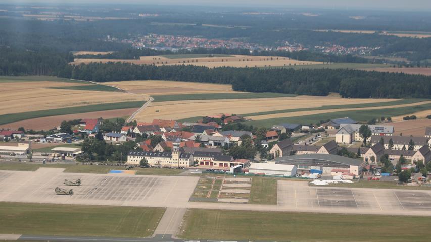 Flugfeld der Kaserne in Katterbach