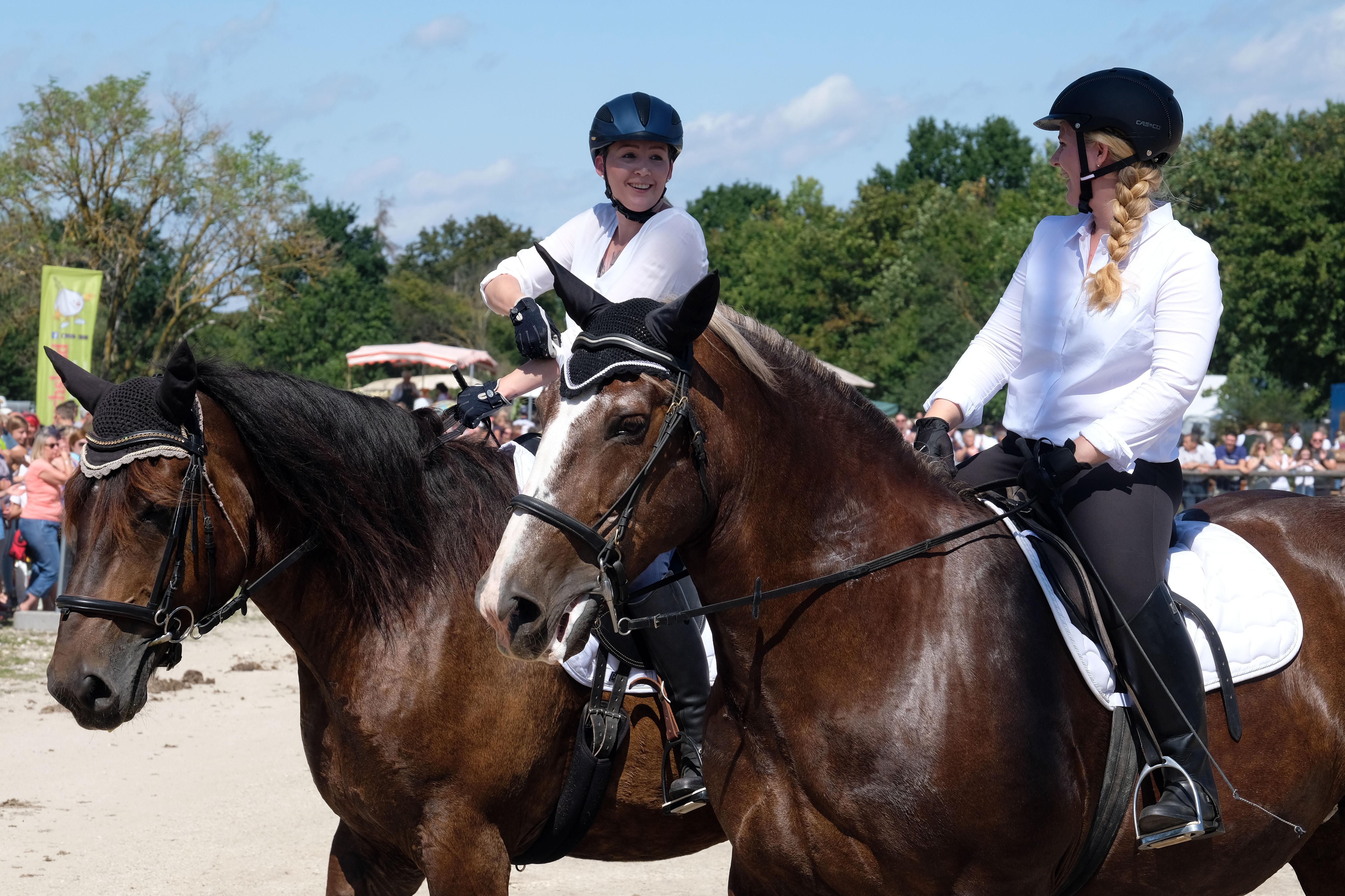 Nach erfolgreichem Auftritt ist Zeit für ein kleines Pläuschchen.