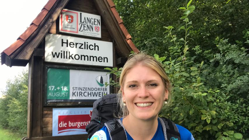 Dreizehn Kilometer von Neuhof an der Zenn nach Langenzenn hatte ich an dem Tag zurückgelegt.