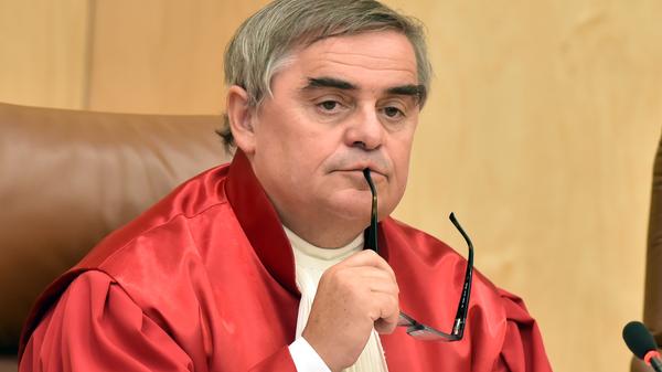 Peter Müller, Richter beim Zweiten Senat am Bundesverfassungsgericht in Karlsruhe, landet mit seiner Berufsgruppe auf Platz 7 (78 Prozent).