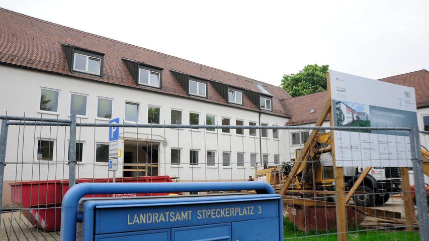 Immer wieder eine Baustelle: Das Landratsamt Forchheim im Wandel der Zeit