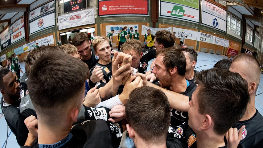 Neues Team, neues Glück: Die zweite Mannschaft des HC Erlangen hatte einem mittelgroßen Umbruch zu verkraften. Für einige Handballer war das Heimspiel am Samstag der erste offizielle Auftritt im HCE-Trikot.