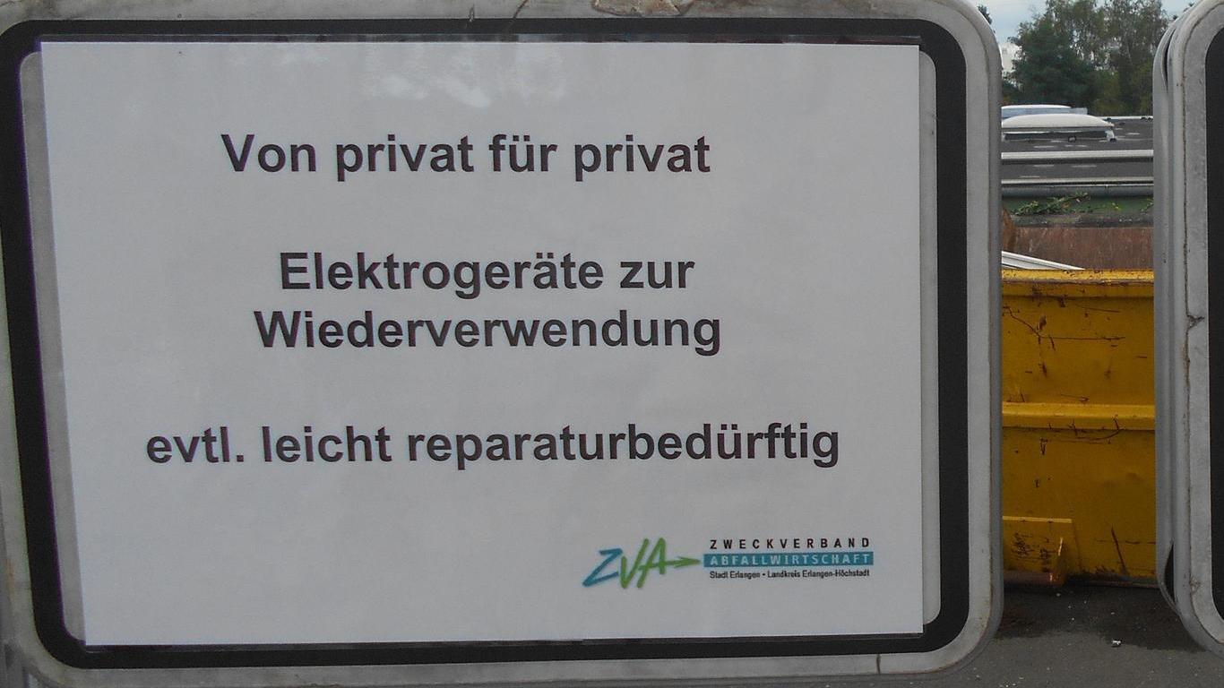 Erlangen: Selbstbedienung beim Elektroschrott