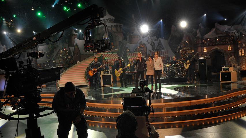 Peter Maffay im Dezember 2011 bei einer Probe für die "Sternstundengala" in der Frankenhalle.