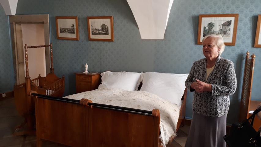 Das Schlafzimmer im Geburtshaus von Bedrich Smetana - heute ein Museum zu Ehren des Komponisten.