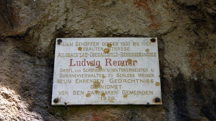 Weg im Ailsbachtal einst für König Ludwig angelegt