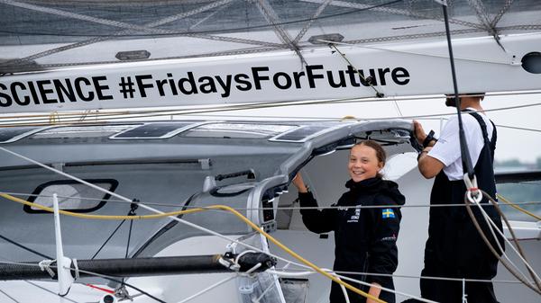 Greta Thunberg - Ankunft in den USA