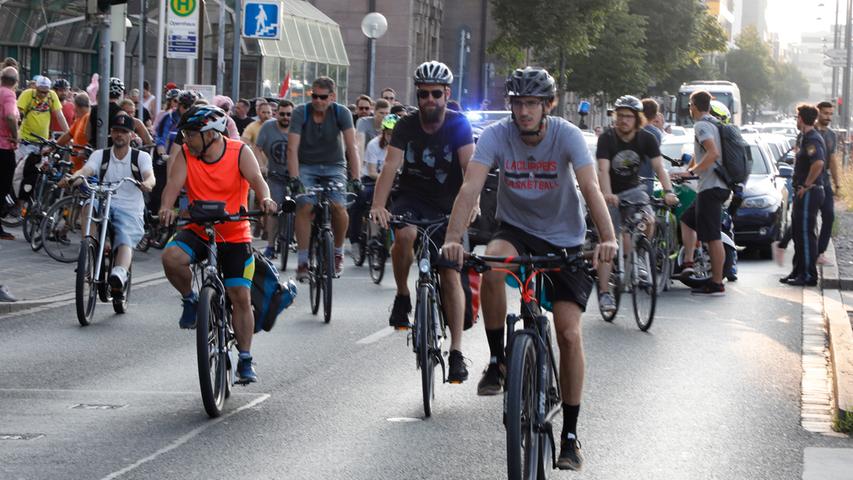 Critical Mass: Radler erobern Nürnbergs Straßen, 30.08.2019