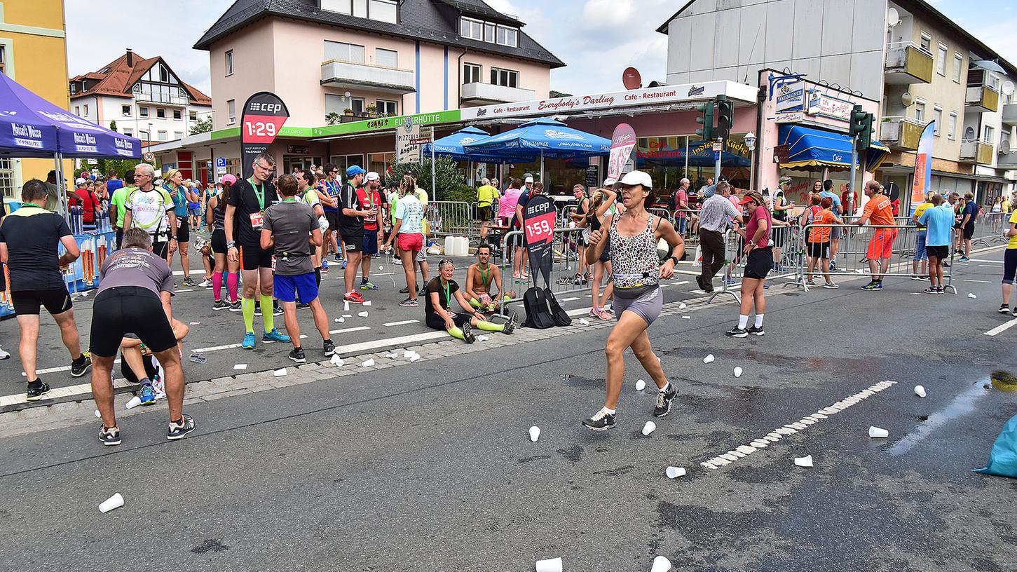 Immer wieder ein Großereignis: der Fränkische-Schweiz-Marathon, hier eine Impression aus Vor-Corona-Zeiten.