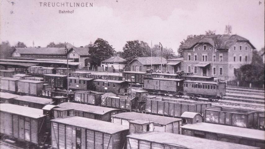 Der Treuchtlinger Bahnhof Anfang/Mitte des 20. Jahrhunderts.