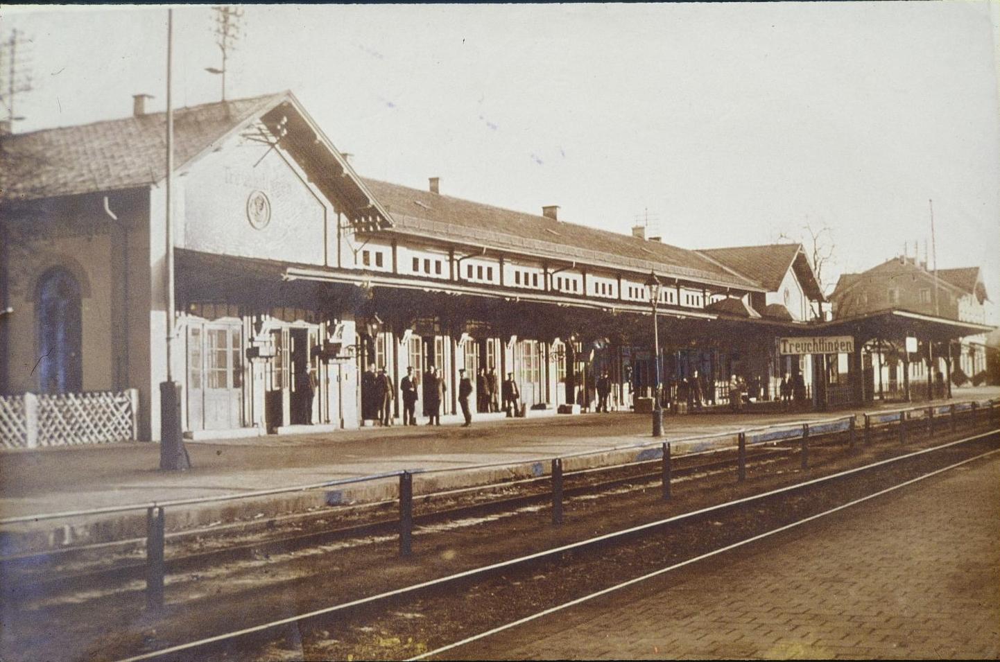 Der Treuchtlinger Bahnhof in Vorkriegszeiten.