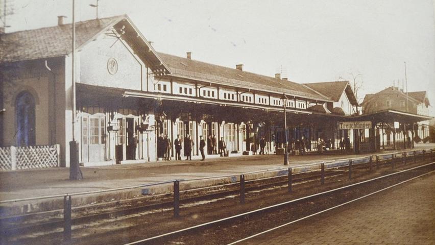 Der Treuchtlinger Bahnhof in Vorkriegszeiten.