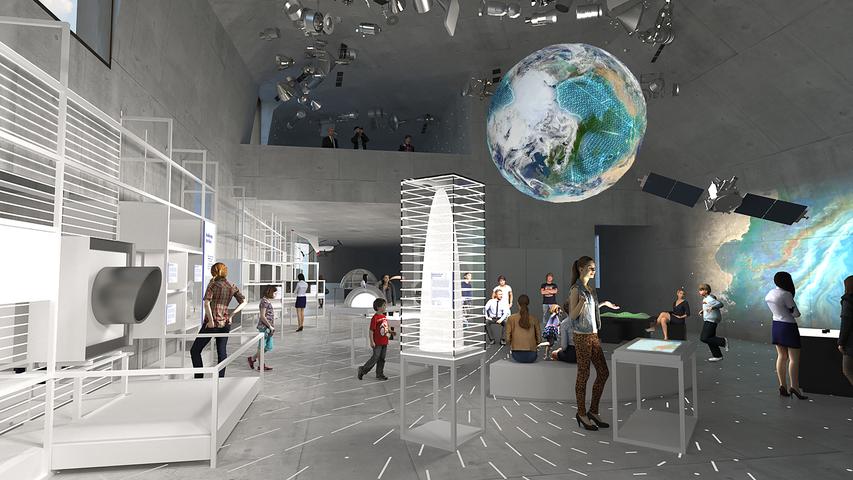 "System Erde" nennt sich dieser Ausstellungsbereich.