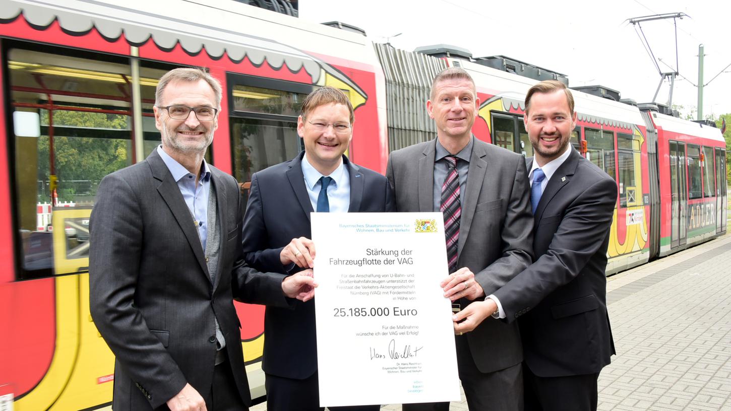 25 Millionen Euro Förderung: Neue Züge für die VAG 25 Millionen Euro Förderung: Neue Züge für die VAG