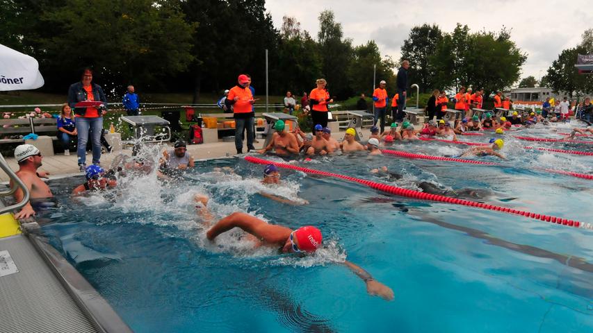 Schwimmen, Radfahren und Laufen: Der Medwork-Triathlon in Höchstadt