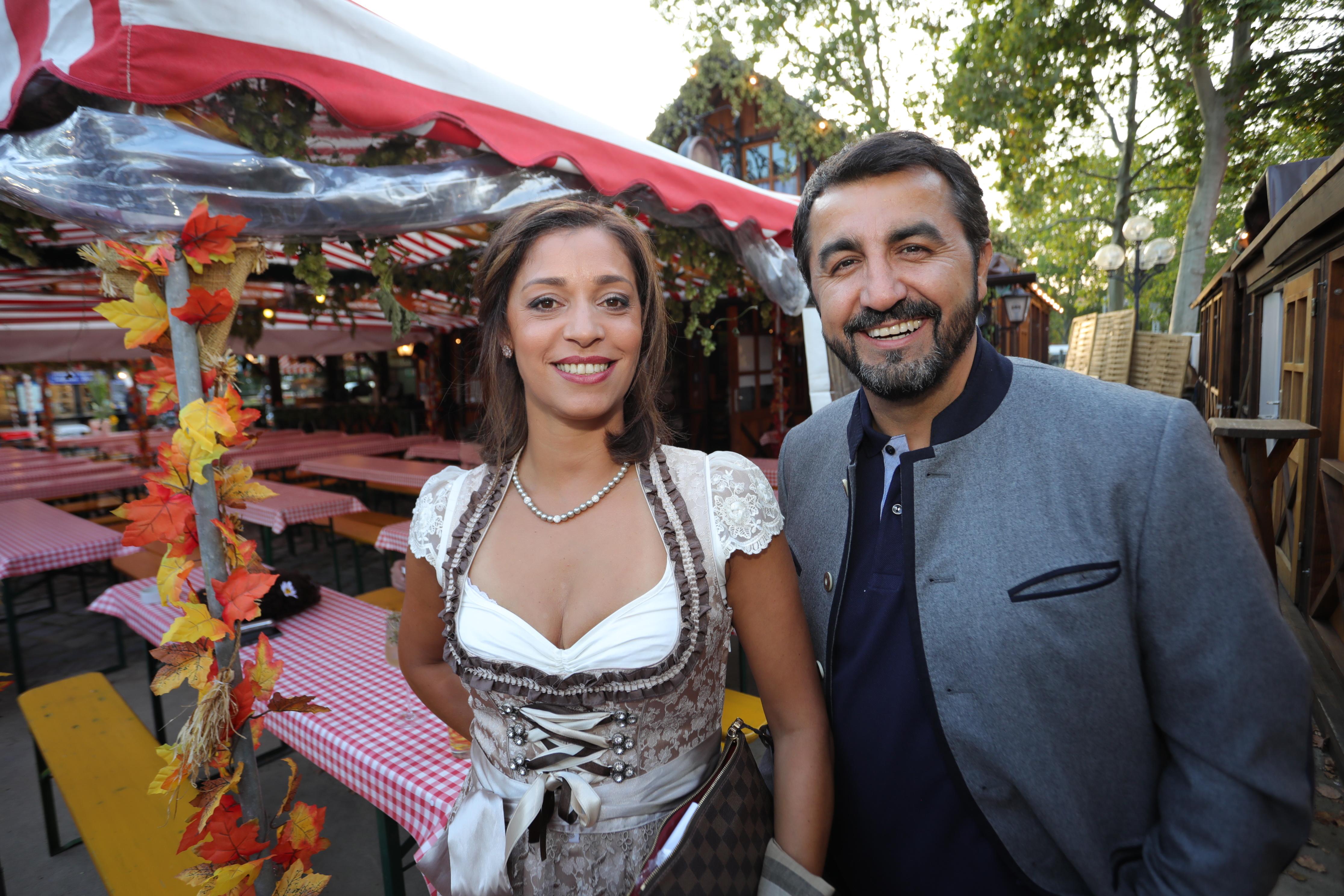 SPD-Landtagsabgeordneter Arif Taşdelen mit Vanesssa Fiore.