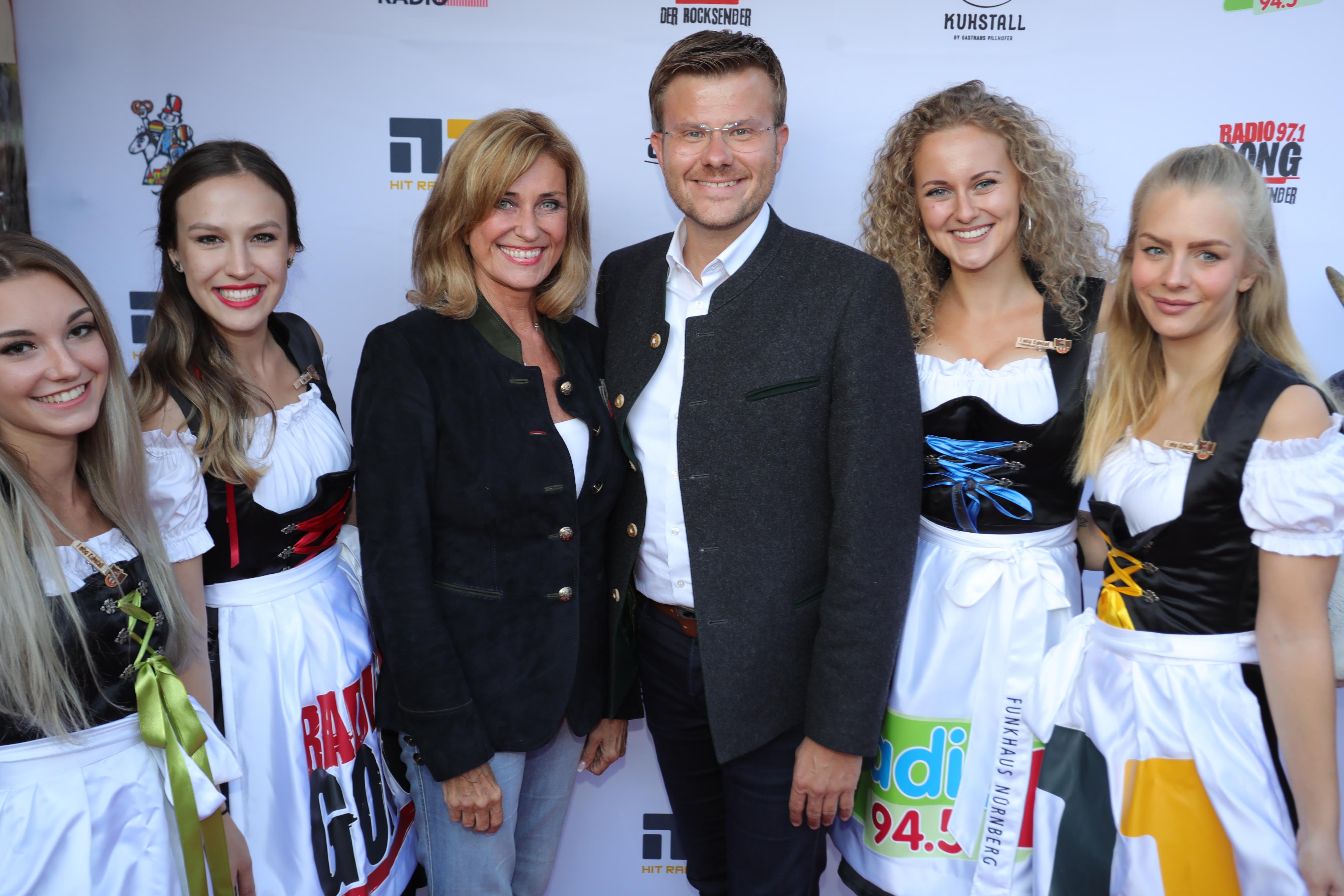 Eine Löwin und ein OB-Kandidat: Dagmar Wöhrl und Marcus König (CSU).