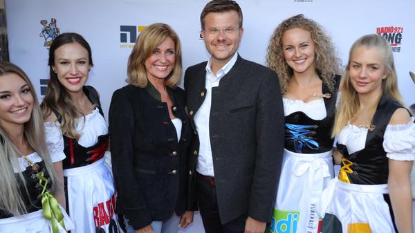 Eine Löwin und ein OB-Kandidat: Dagmar Wöhrl und Marcus König (CSU).
