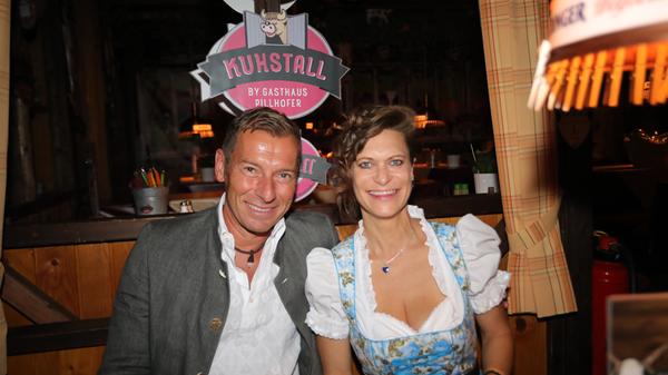 Sportlich: Markus Othmer vom Bayerischen Rundfunk und Friseur-Weltmeisterin Sonja Fischer.