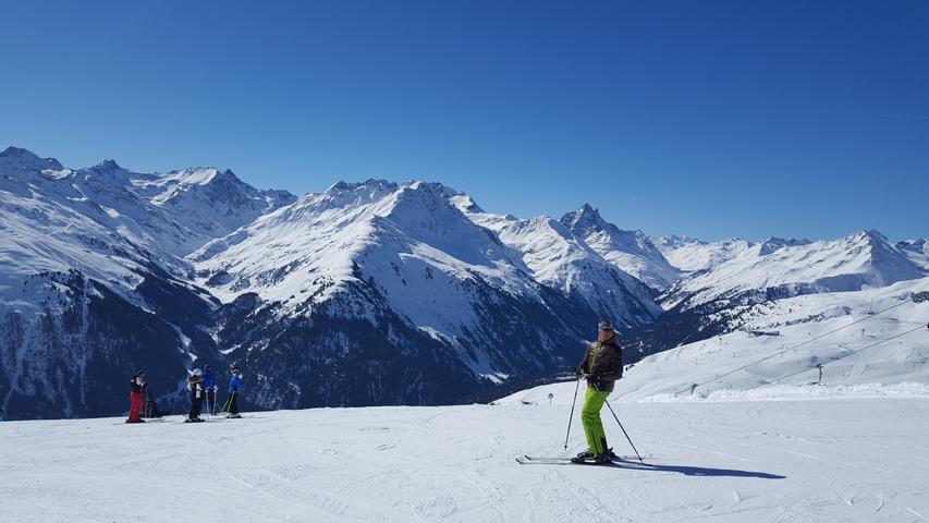 Panorama satt am Arlberg.