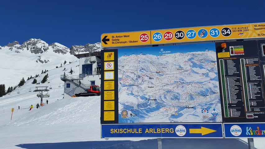 Eine unglaubliche Auswahl an Pisten finden Skifahrer im Skigebiet von St. Anton am Arlberg.