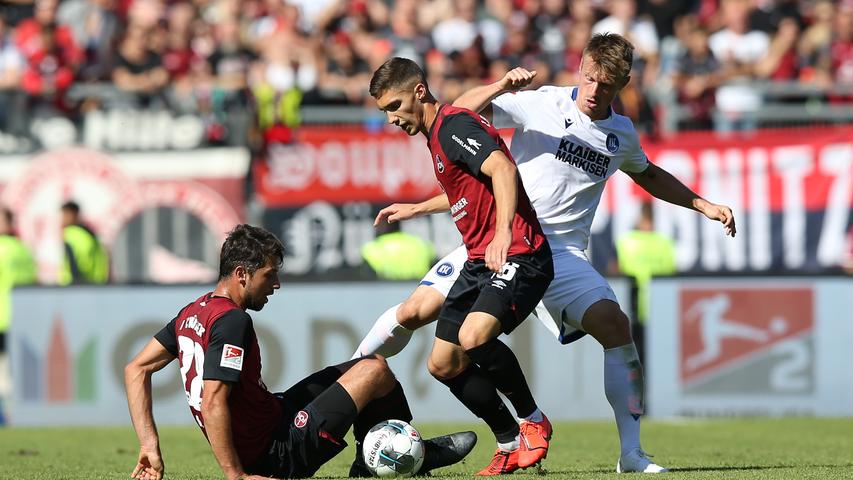 Verstolpert und fast verloren: Club enttäuscht auch gegen Karlsruhe