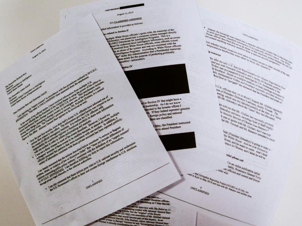 Ukraine Affare Whistleblower Wirft Weissem Haus Vertuschung