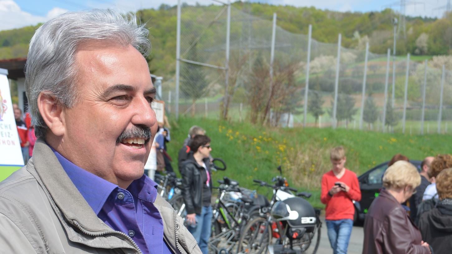 "Ich habe fertig": Bürgermeister Gerhard Amon (hier beim Weilersbacher Frühlingslauf 2015) will nicht mehr.