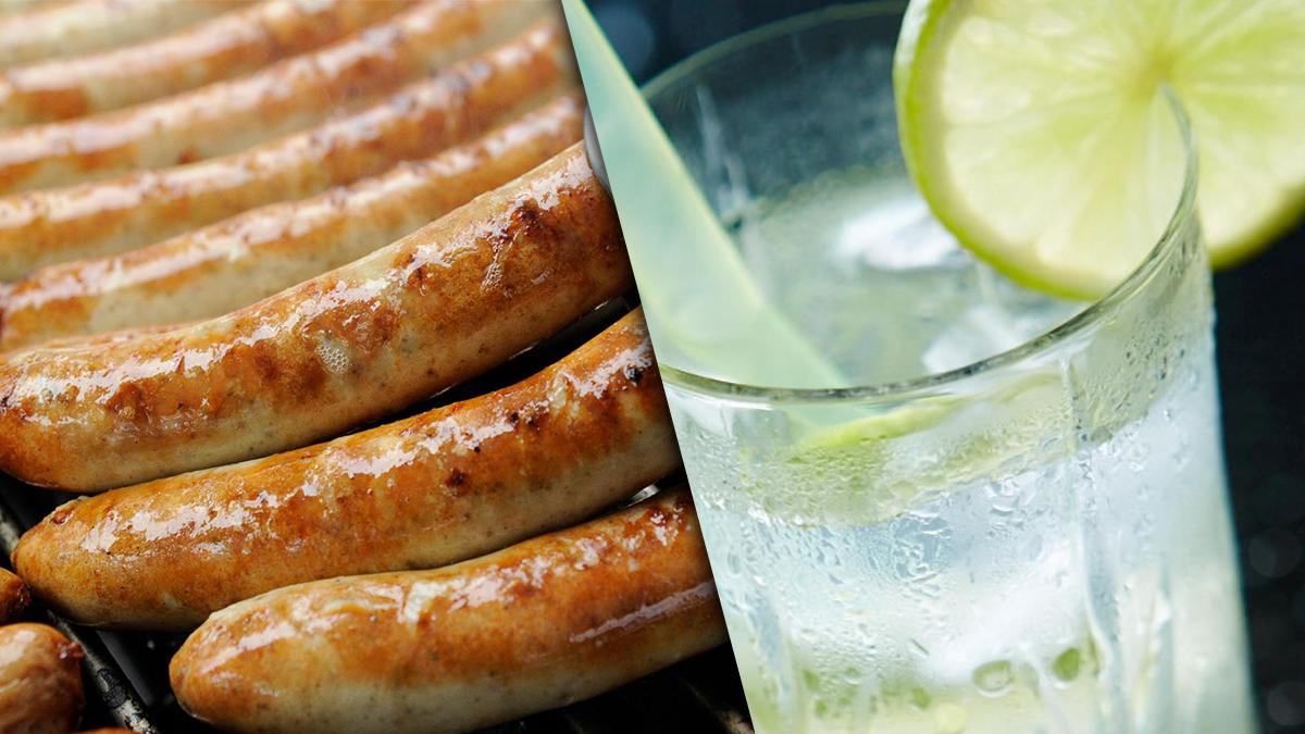 Klingt eigenwillig, harmoniert aber: die Gin-Tonic-Bratwurst.