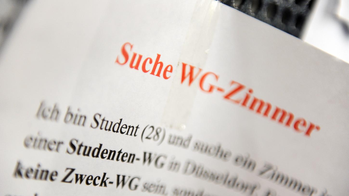 Ein WG-Zimmer zu finden ist nicht einfach, besonders zum Semesterstart. In Erlangen ist das Wohnen dann auch noch sehr teuer.