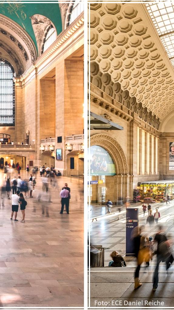 Prunkvoller Filmschauplatz In Filmen wie The Avengers, Armageddon und I am Legend diente sie als Schauplatz, jährlich zieht sie Unmengen an Besuchern in ihren Bann – klar, die Rede ist von der Grand Central Station in Manhattan, New York. Korrekt heißt der gigantische Bahnhof übrigens “Grand Central Terminal”. Da sich früher an der gleichen Stelle jedoch ein älterer Bahnhof namens “Grand Central Station” befand, der vom neu gebauten Terminal ersetzt wurde, nennen ihn viele Menschen noch heute so. 1913 eingeweiht, gilt Grand Central mit 67 Gleisen und 44 Bahnsteigen noch immer als der weltweit größte Bahnhof. Besonderes Highlight ist die prunkvolle Haupthalle mit ihren riesigen Fenstern und dem geschwungenen Dach. Auch, wer einen Blick nach oben wagt, wird belohnt – die Deckenbemalung zeigt ein Sternbild, das innerhalb von 12 Jahren aufwändig restauriert wurde. Nice to know: Die damaligen Künstler malten es falsch herum. Tatort: Leipzig Mit 83.640 m² Raum macht der touristische Zwilling in Leipzig seinem Bruder in New York zumindest etwas Konkurrenz – für die man keine 6.000 km fliegen muss. So gilt der Leipziger Hauptbahnhof flächenmäßig als größter Kopfbahnhof Europas. Auf 21 Bahnsteiggleisen warten täglich bis zu 120.000 Reisende auf ihre Züge. Und auch filmtechnisch kann der Hauptbahnhof in Leipzig mit der Grand Central Station etwas mithalten: So dient er des Öfteren als Schauplatz der Kriminalserie Soko Leipzig, dem Leipziger Tatort sowie dem Filmklassiker “Das fliegende Klassenzimmer” (2003).