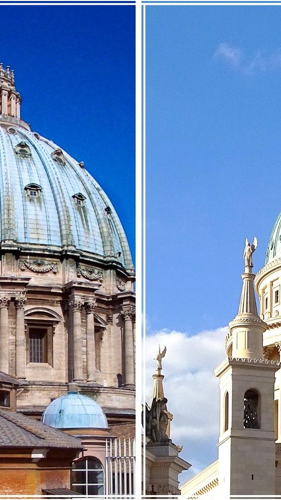 Der heiligste Ort Italiens Der Petersdom in Rom, genauer gesagt im Vatikan, zählt täglich bis zu 20.000 Besucher – kein Wunder, wurde die Basilika doch vermutlich über dem Grab des Heiligen Petrus erbaut. Mit einer Gesamtbauzeit von 120 Jahren vereint der Petersdom die Stilepochen Renaissance, Manierismus und Barock. Unter der Bauleitung Michelangelos entstand schließlich die grüne Kuppel, die mit einer Höhe von 43 m und einem Durchmesser von 42 m schon von weitem über dem Vatikan erstrahlt. Ganze 551 Stufen müssen Sie erst erklimmen, bevor es dort oben endlich heißt: Aussicht genießen! St. Nikolai: Die evangelische Hauptkirche von Potsdam Doch warum bis nach Italien reisen, wenn auch in Potsdam eine heilige Kirche wartet? Direkt am Alten Markt gegenüber dem Landtagsgebäude gelegen, hat sich die Kirche St. Nikolai als unentbehrlicher Bestandteil der Potsdamer Skyline etabliert. Ähnlich wie der Petersdom trägt die grüne Kuppel ein vergoldetes Kreuz, das eine Weltkugel überragt. Nach den Plänen von Karl-Friedrich Schinkel wurde die Kirche um 1850 erbaut. Seit 2010 dürfen Gäste – wie auch im Petersdom – den Blick über die idyllische Umgebung Potsdams von einer Aussichtsplattform genießen. Mit 190.000 Besuchern pro Jahr ist die St. Nikolai Kirche jedoch nicht ganz so überlaufen wie der Petersdom und damit die perfekte Alternative für einen Ausflug!