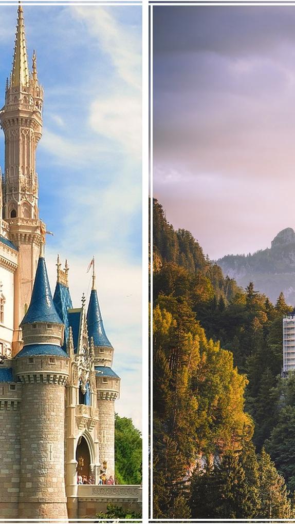 Cinderellas Märchenschloss Disney-Fans aufgepasst! Ein gigantisches Highlight für jeden Märchen-Liebhaber findet sich nahe Orlando in Florida. Genauer gesagt im Walt Disney World Resort, wo das berühmte Cinderella Schloss nicht nur eine Augenweide, sondern auch das Symbol der Disney Company ist. Ganze 56 m ragt das Schloss empor und beeindruckt mit seinen 27 Türmen und einem typisch märchenhaften Antlitz. Besonders interessant: Gestaltet wurde das Schloss nach den Vorbildern verschiedenster europäischer Schlösser – allen voran Schloss Neuschwanstein. Ein Hauch von Disney in Bayern Warum also bis nach Orlando reisen, wenn in Bayern das Vorbild des Disneyschlosses wartet? Mit dem berühmten Schloss Neuschwanstein erwartet Besucher damit schließlich auch eine weltbekannte Sehenswürdigkeit. Gelegen in Hohenschwangau, wurde das Schloss 1869 als idealisierte Ritterburg für König Ludwig II erbaut. Dieser verstarb jedoch noch vor der Vollendung des Baus. Heute zieht das berühmte Schloss jedes Jahr knapp 1,5 Millionen Menschen an. Hätten Sie es gewusst? Das Disneyschloss im Walt Disney World Resort galt als das höchste Schloss der Disney-Themenparks – bis am 16.6.2016 der Shanghai Disneyland Park eröffnet wurde. Dort ist das Schloss sogar 60 m hoch.