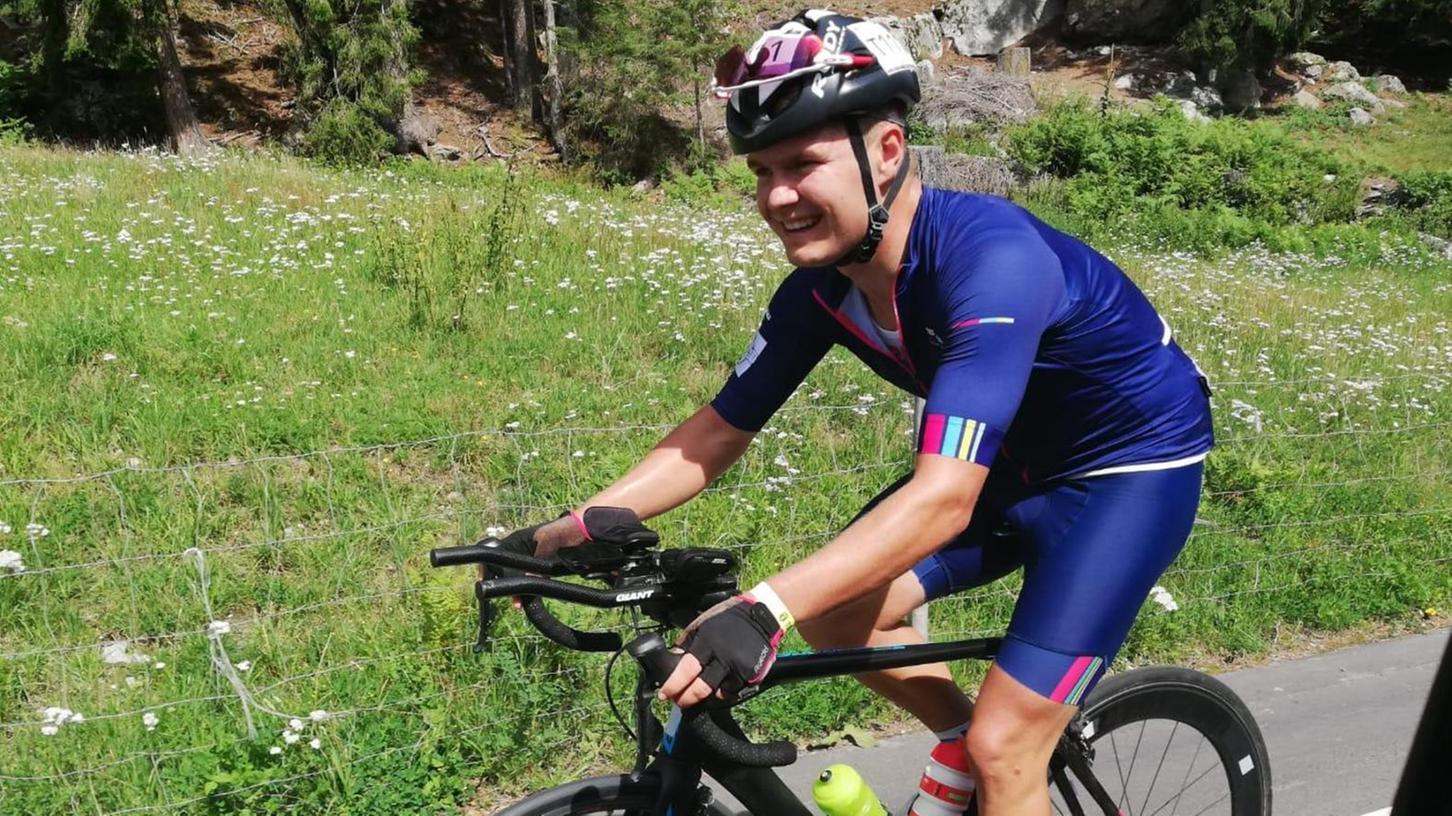Hatte trotz aller Anstrengungen viel Spaß bei dem Rennen in der Schweiz: Der junge Weißenburger Langstrecken-Radsportler Jens Volkersdorfer.