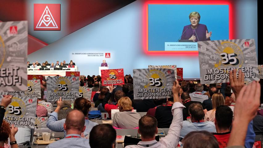 Hoher Besuch in Franken: Bundeskanzlerin Merkel in Nürnberg zu Gast