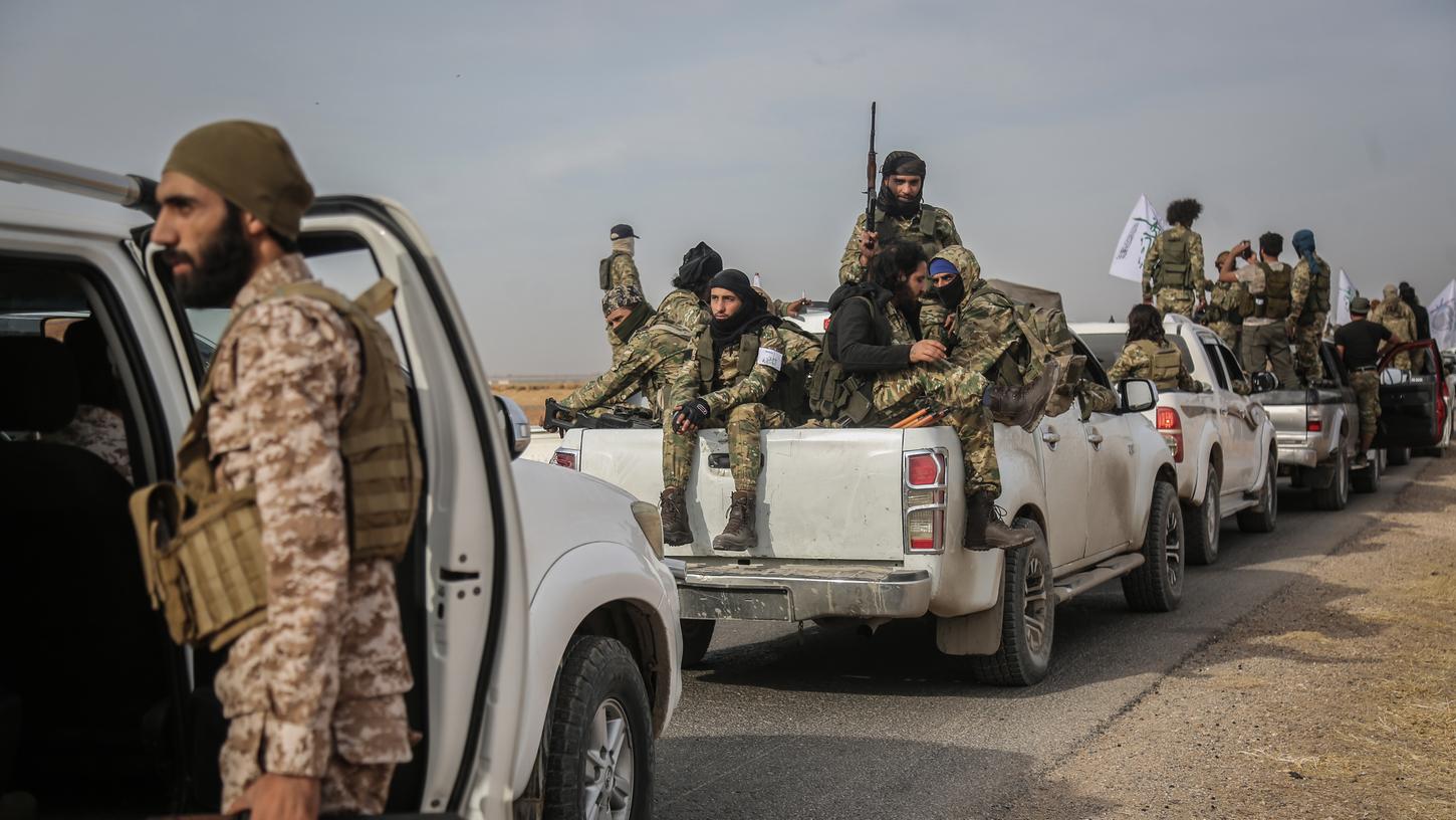 Auch die Syrische Nationalarmee unterstützt die Türkei im Norden des Landes.
