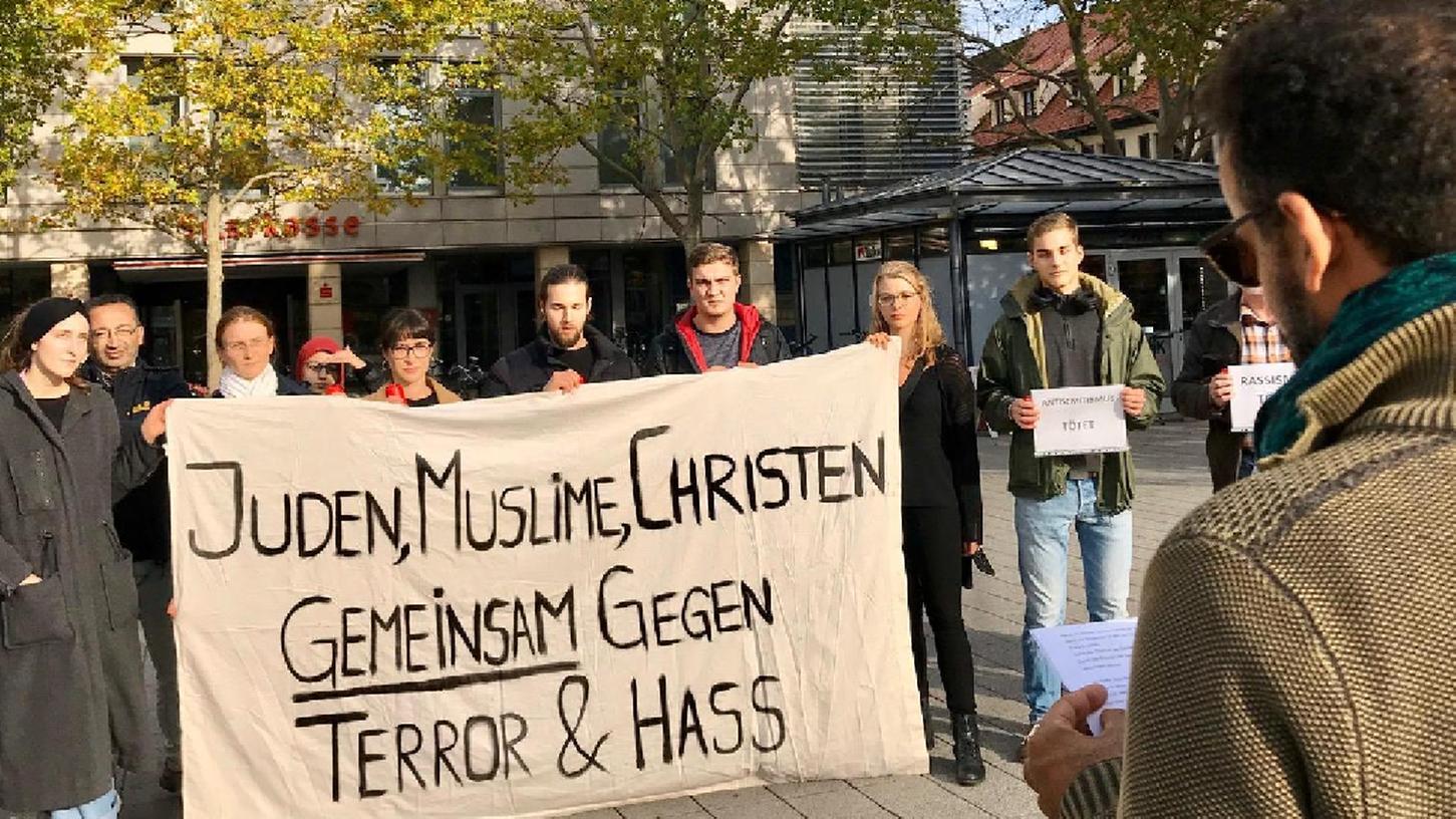 Erlangen: Zeichen gegen Antisemitismus 