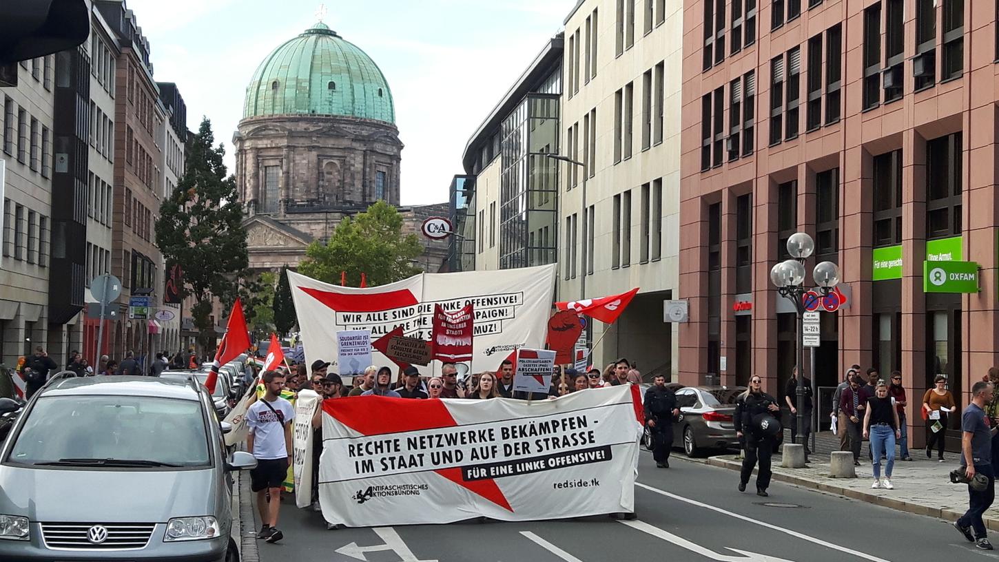 Demo gegen rechten Terror zog durch Nürnberg Demo gegen rechten Terror zog durch Nürnberg