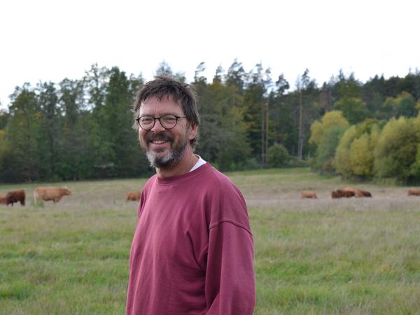 Bio-Landwirt Uwe Neukamm. Bio-Landwirt Uwe Neukamm.